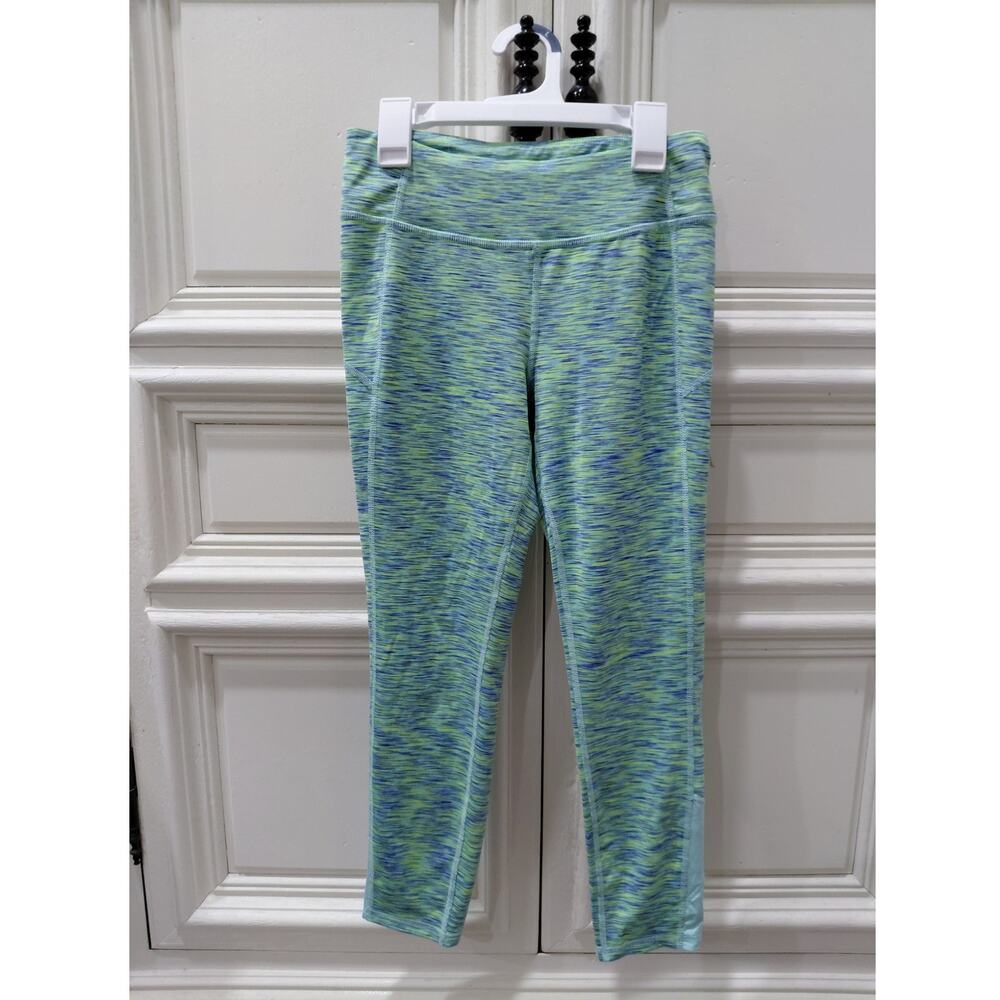 Danskin size Large womens leggins teal green blue